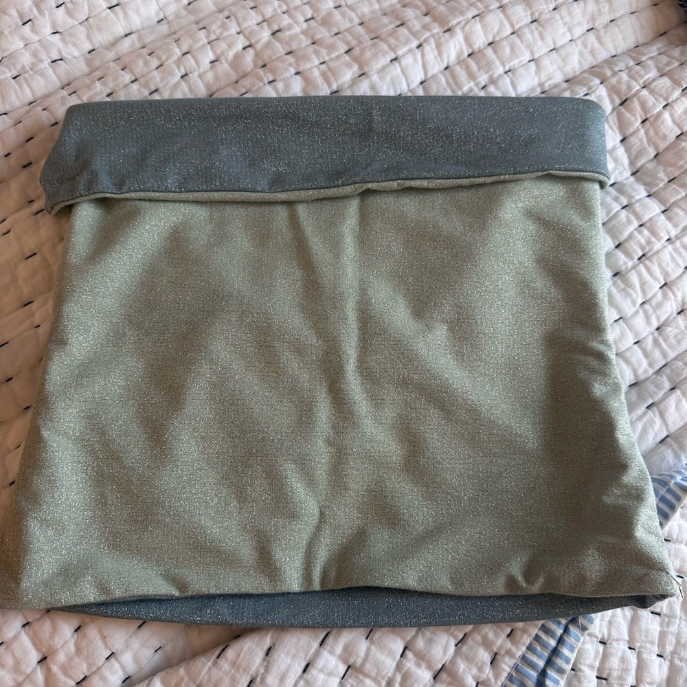 Pull & Bear sparkle tube top fold over